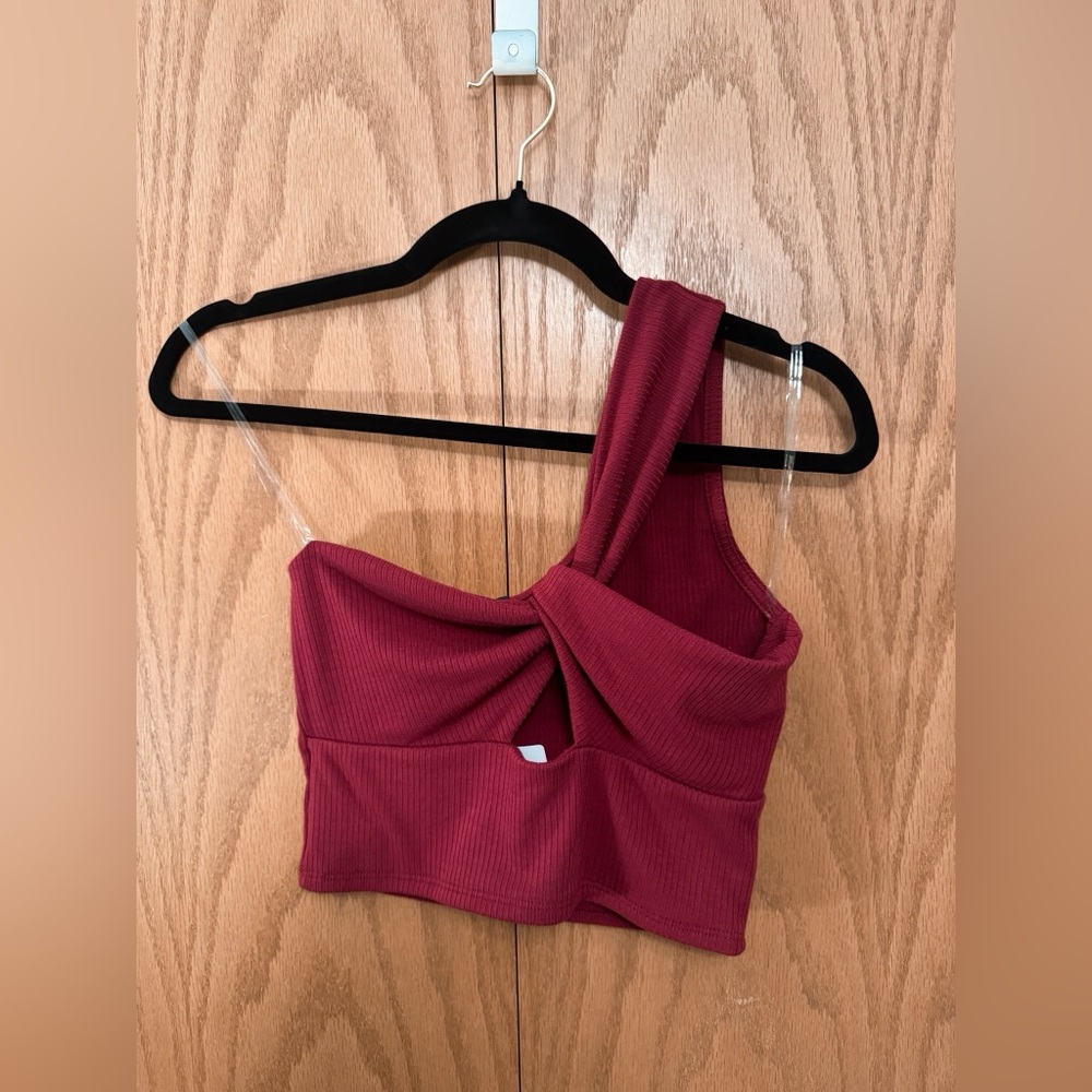 Windsor One-Shoulder Cropped Top
